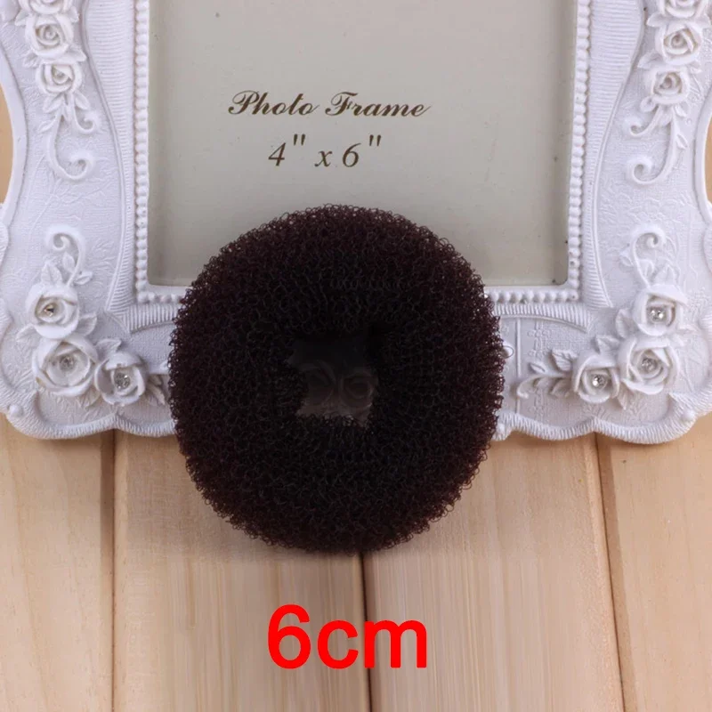 M L Black/Brown/Ivory Hair Bun Maker Donut Bagel For Hair Tools Hairpin Hair Accessories For Women Styling Braids