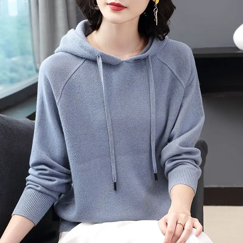 Sweater Hoodies Sweatshirt for Women Basic Essential Aesthetic Nice Color Sweat-shirt Cheap Sport New in Plain Woman Hooded Tops