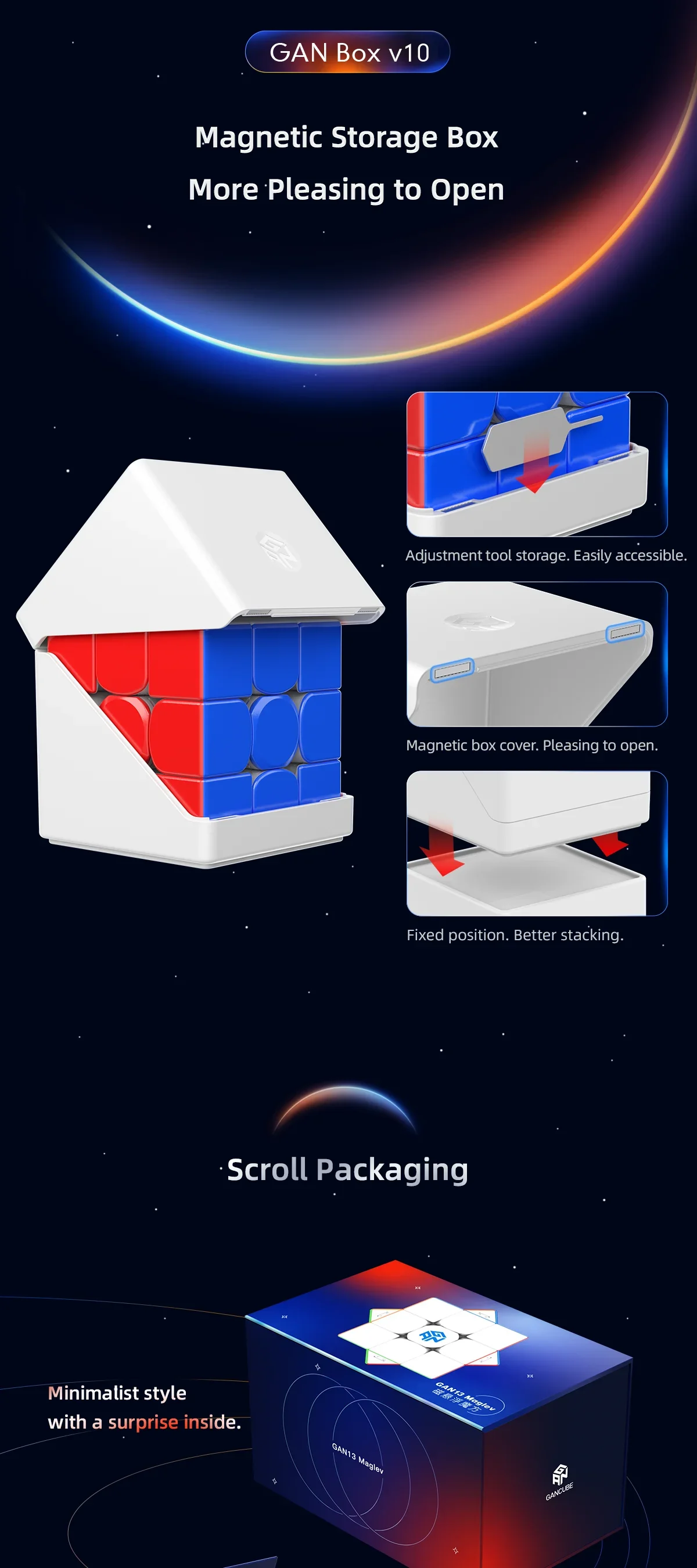 [Socube] GAN 13 Maglev 3x3 Magnetischer Magic Speed Cube GAN 13M Fx 3x3 GAN13 Maglev Frosted GAN13 Maglev UV Edition