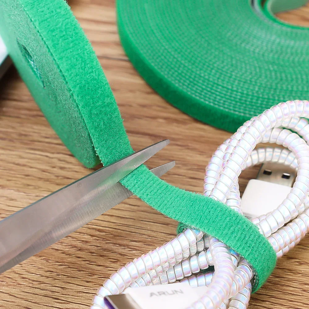 30/1M Garden Twine Plant Ties Nylon Plant Bandage Hook Loop Tomato Vine Wrap Support Tape Garden Fastening Strips Cable Tie