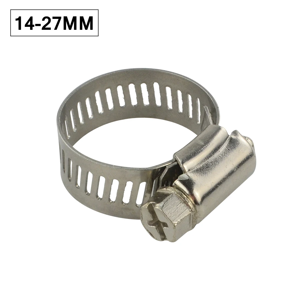 14-27MM/21-44MM Unversal Exhaust Turbo Adjustable Hose Clamp 201 Stainless Steel Turbo Exhaust Intercooler Silicone Coupler