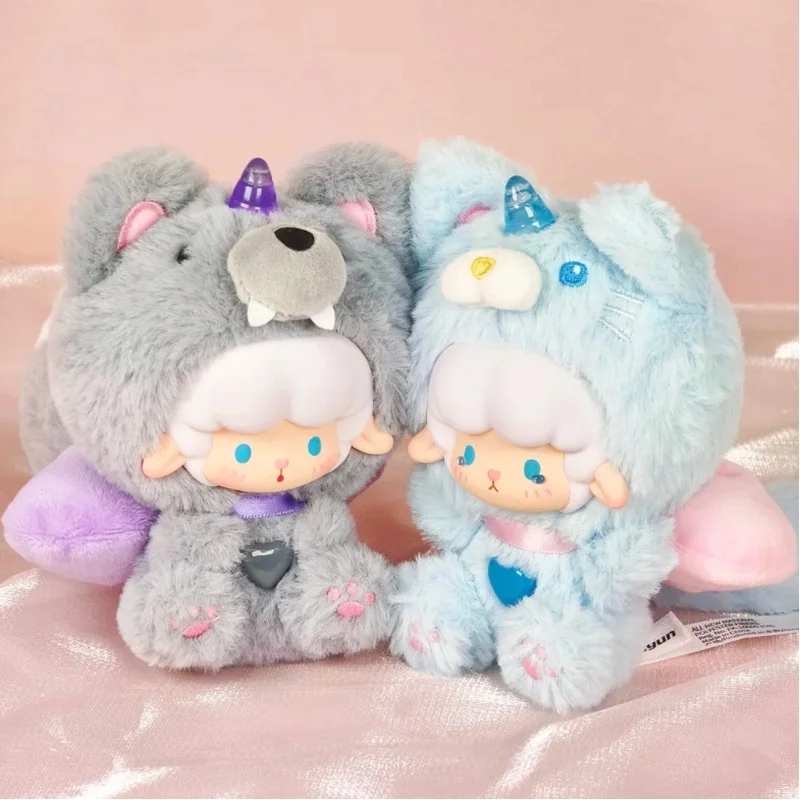 

Toptoy Gyun Big-Tailed Critter Crew Series Подвеска Слепая коробка Милые животные Кудрявая овца Кукла Сумка Очаровательный декор стола Коробка-сюрприз Подарок