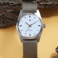 Vintage Men’s Mechanical Watch Shanghai 7120 Manual Movement 36mm Classic Wristwatch 3D Acrylic Crystal Retro Style Gift for Him