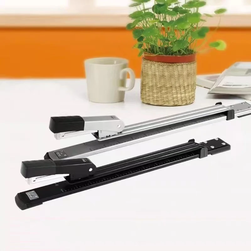 

0334 Large ABS Portable Long Arm Middle Seam Stapler Suitable for 24/6, 26/6 Binding