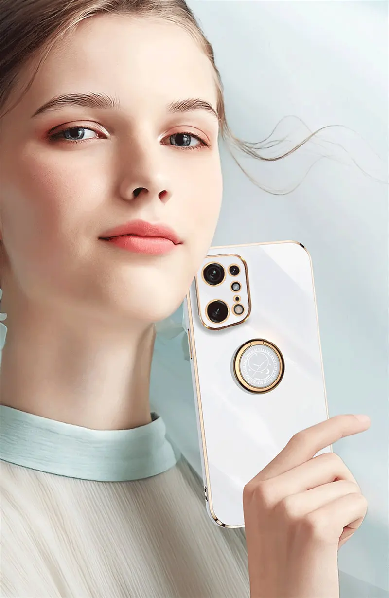 Oppo Find X5 Pro CPH2305 Custodia 6D Placcatura Paraurti in silicone Morbido TPU Cover posteriore Custodia antiurto per Oppo Find X5 Pro CPH2305