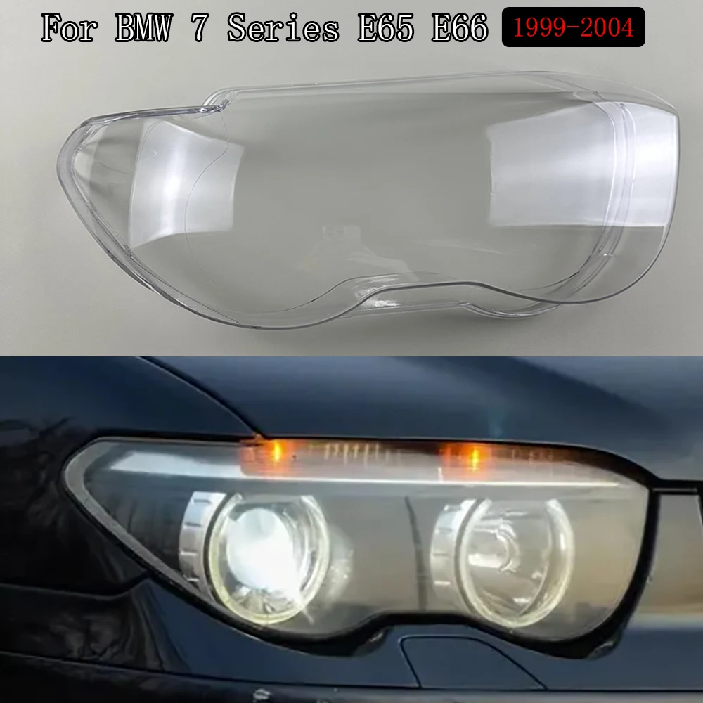 

For BMW 7 Series E65 E66 1999-2004 Car Headlamp Cover Headlight Lens Cover Lampshade Bright Shell Lens Covers