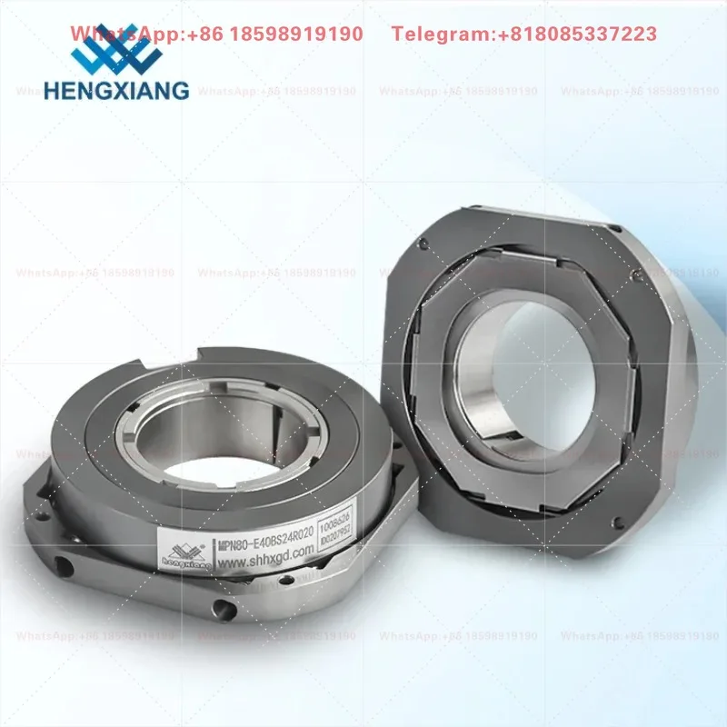 Optical Rotary Encoder 17-Bit 24-Bit Single Turn 360 Degree 94 mm Flanged 32 mm Hollow Shaft Absolute Encoder MPN80
