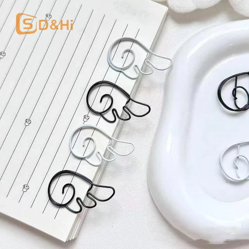 10/20/50Pcs INS Style Angel Wing Shaped Metal Paper Clips Simple Cute Pin For Student Stationery Office Decoration Supplies