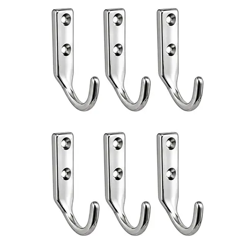 Retail 6 Pack 316 Stainless Steel Wall Hooks For Garage Kitchen