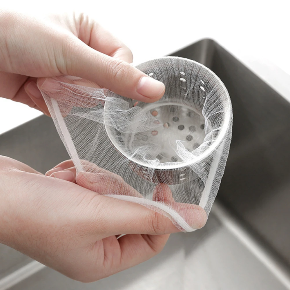 Kitchen Sink Strainer Mesh Bag Disposable Mesh Sink Strainer Bags Food Residue Sink Drain Net Strainer Filter Bags