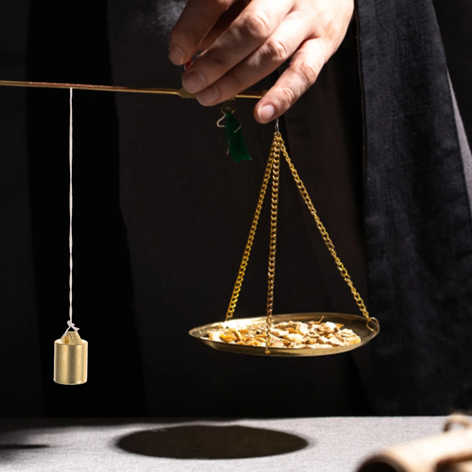 

250g Scale Weight Copper Retro Calibration Medicine Herb Multi use Kitchen Tea Leaf Chinese Style Weights Supplies