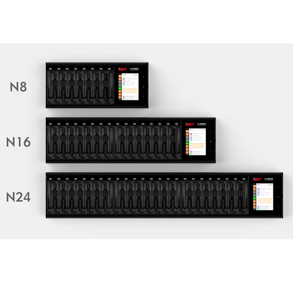ISDT N8 N16 N24 AA AAA DC Smart Quick Battery Charger For Li-lon LiHv Ni-MH Ni-Cd LiFePO4 Battery RC