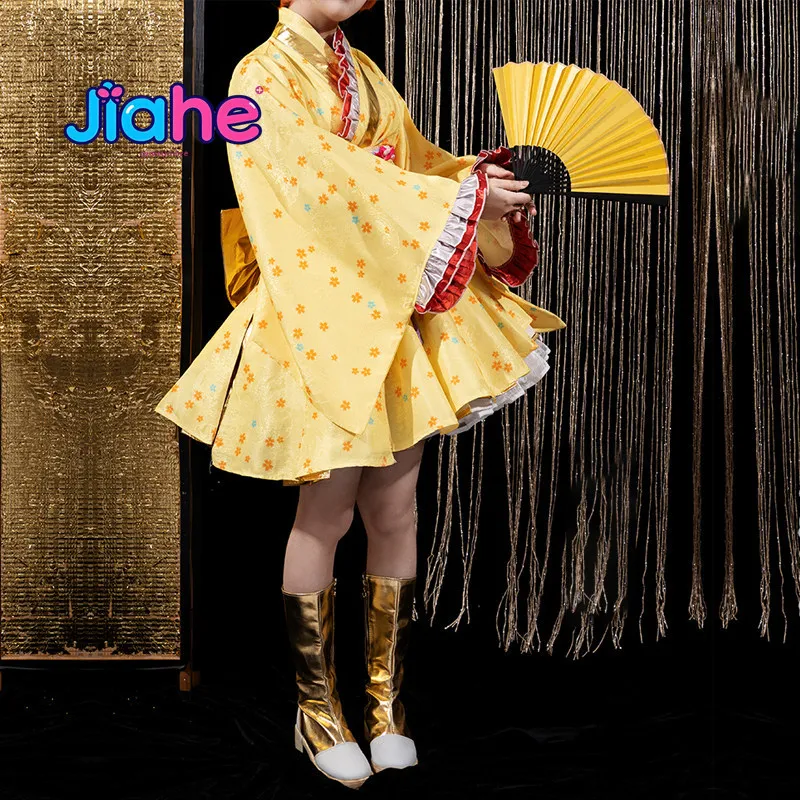 Kotori Minami Nozomi Tojo Rin Hoshizora Sonoda Umi LoveLive! all members Cosplay Costume Halloween party girl sweet kimono dress - view 4