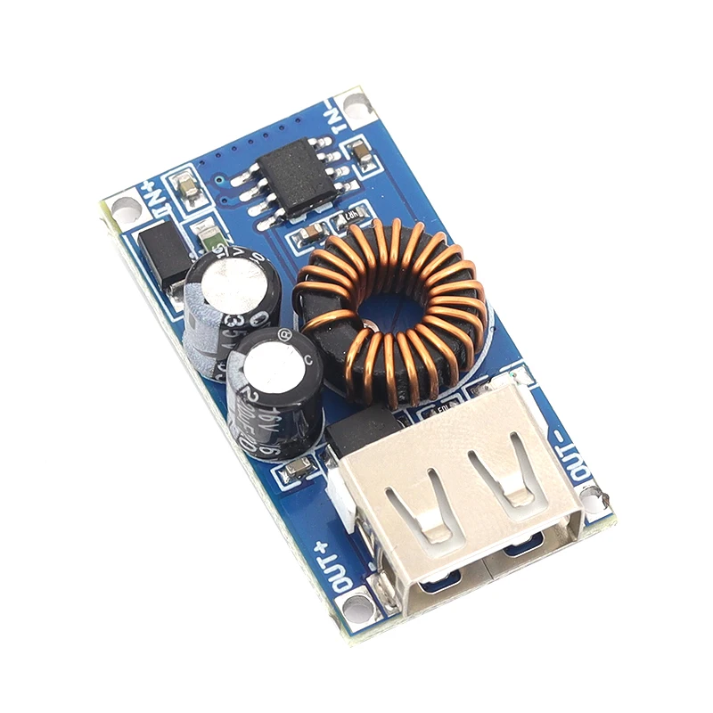 DC-DC Buck Converter 12V 24V Input QC3.0 FCP Fast Charge Module USB Quick Charger Board For Mobile Phone DIY Power Supply