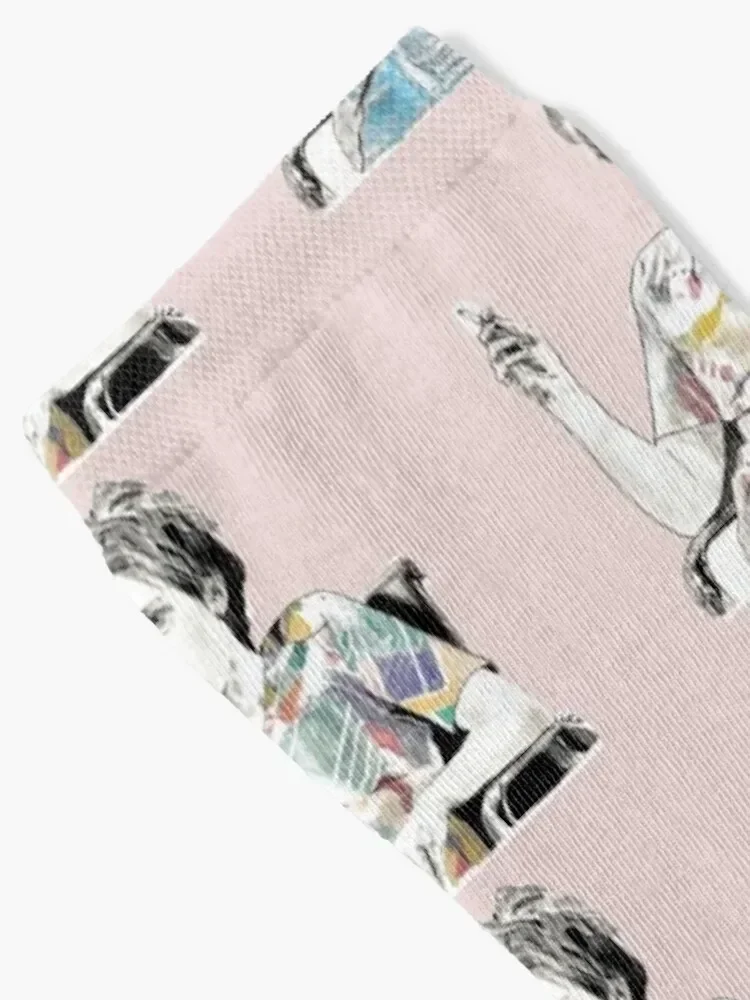 MS. RAFFERTY/ KATE MCKINNON - Graphite & Acrylic Drawing Socks kids Lots Men's Socks Luxury Women's