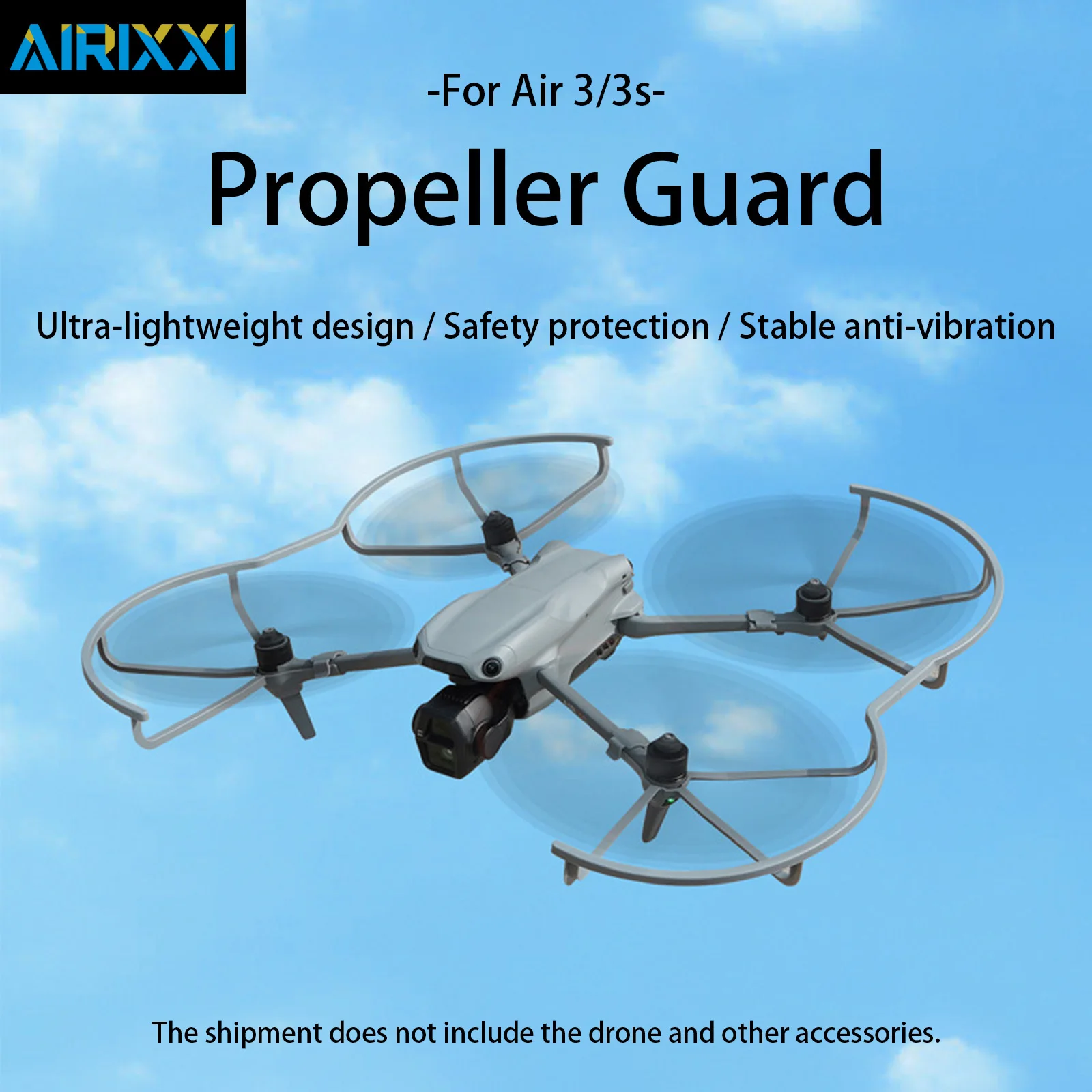 New Propeller Guard For Dji Air 3/Air 3S Drone Full-Cover ABS Anti-Collision Protection Cage Lightweight Blade Guard Accessories