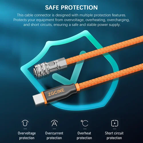 Imagen 2 del producto ZGCINE PD-BMD Cable de alimentación USB-C a BMPCC de 2 pines de 60 cm de longitud con cable trenzado para cámara de bolsillo Blackmagic 4K/6K y batería con montaje en V