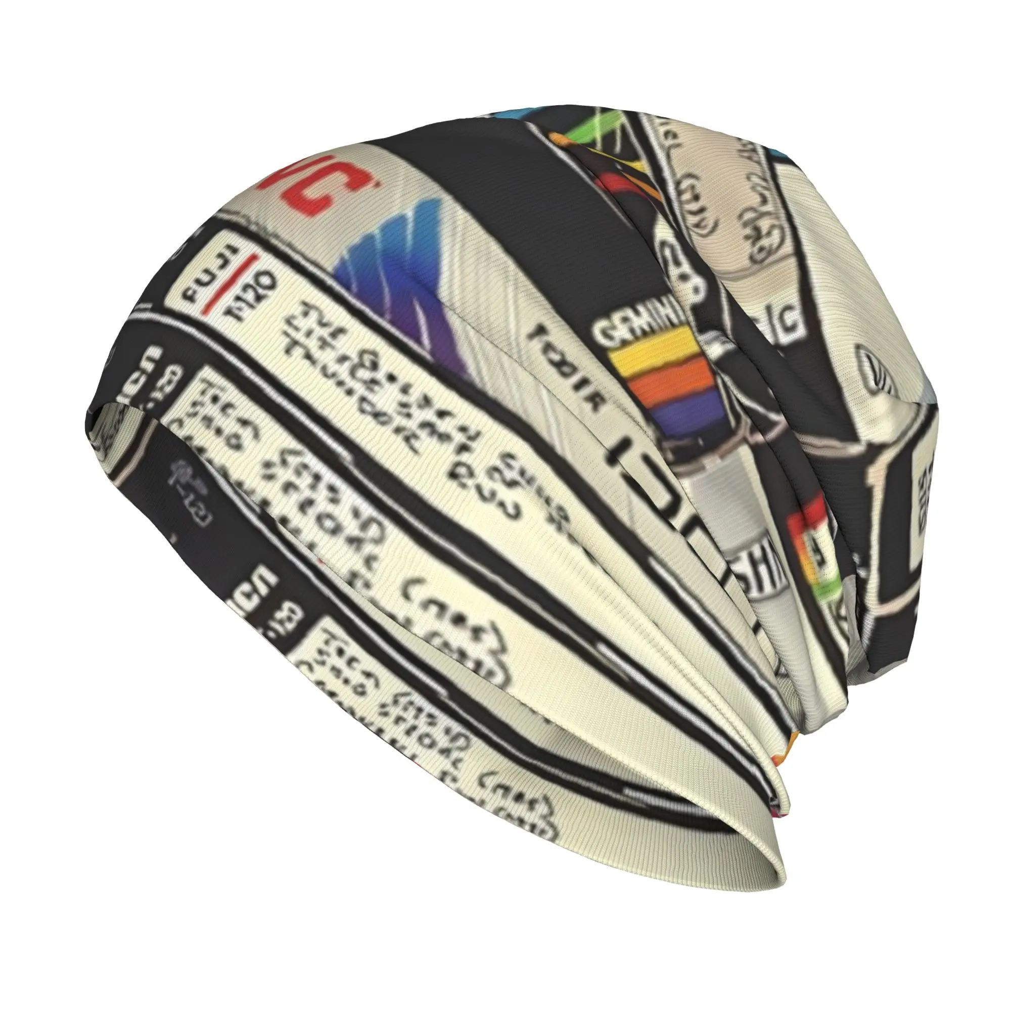 Bonnet Hats VHS Men Women's Thin Hat Drawing Retro Cap Hip Hop Skullies Beanies Caps