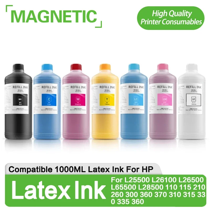 1000ml Latex Ink For HP 786 789 792 831 For L25500 L26100 L26500 L65500 L28500 110 115 210 260 300 360 370 310 315 330 335 360