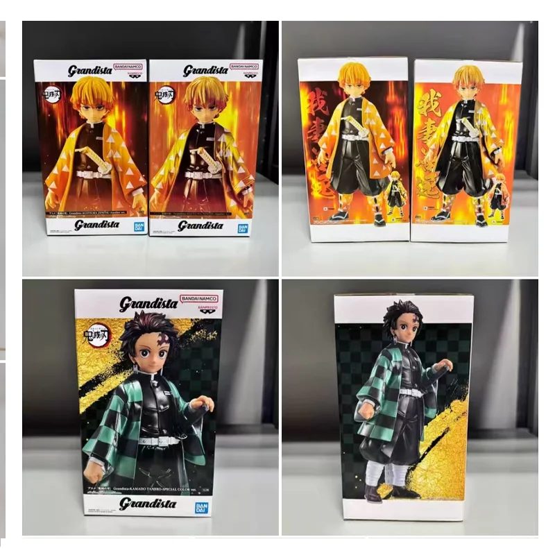 

BANDAI Banpresto Demon Slayer Anime Agatsuma Zenitsu Grandista Action Figures Infinity Castle Model Figurine Original Figuarts