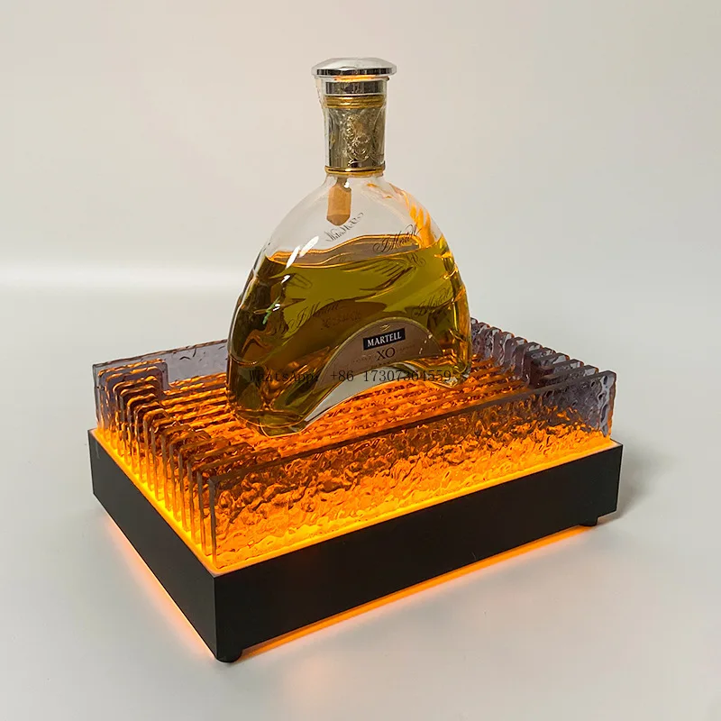 

Foreign wine display base New display stand XO wine seat luminous KTV spade a acrylic bar wine props
