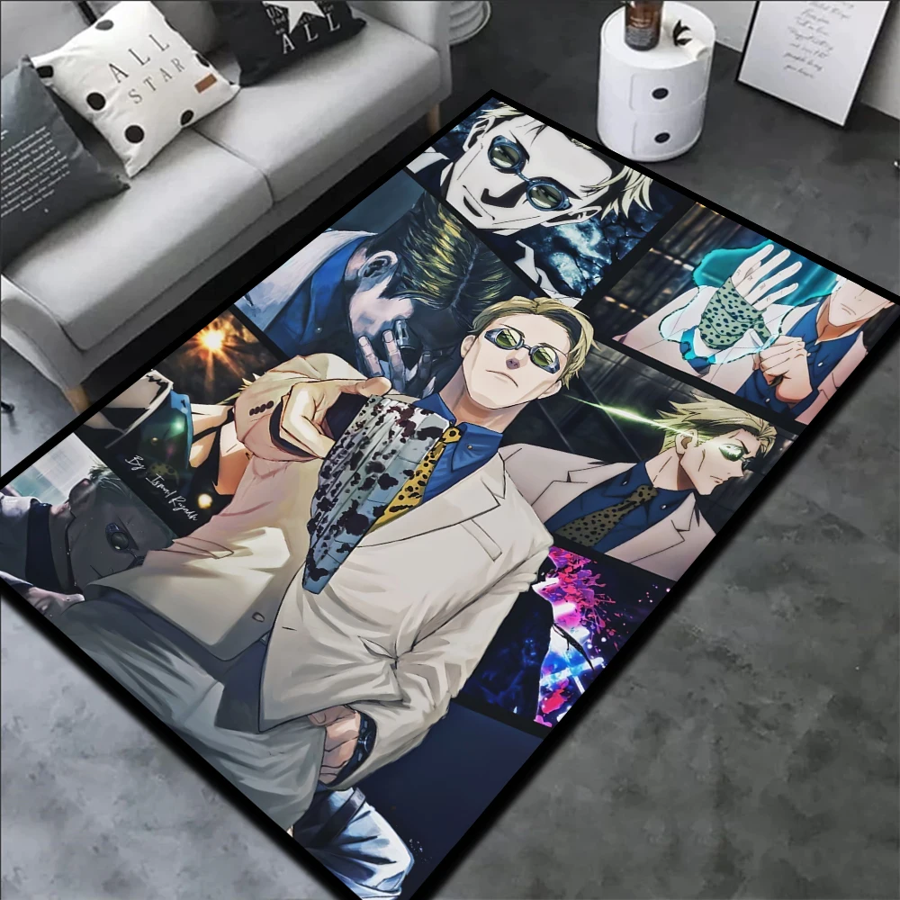 

Area Rug Animes Figure Sukuna Gojo Jujutsu Itadori Kento Nanami Room Art Super Cool Printed Handmade Carpet for Home Decor