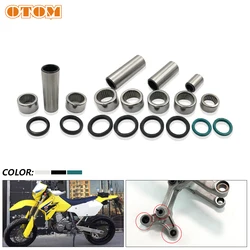OTOM Motorcycle Linkage ARM Triangle Lever Oil Seal Bushing Bearing Repair Kit 62600-37830 For SUZUKI DRZ400 DRZ400SM RM 125 250