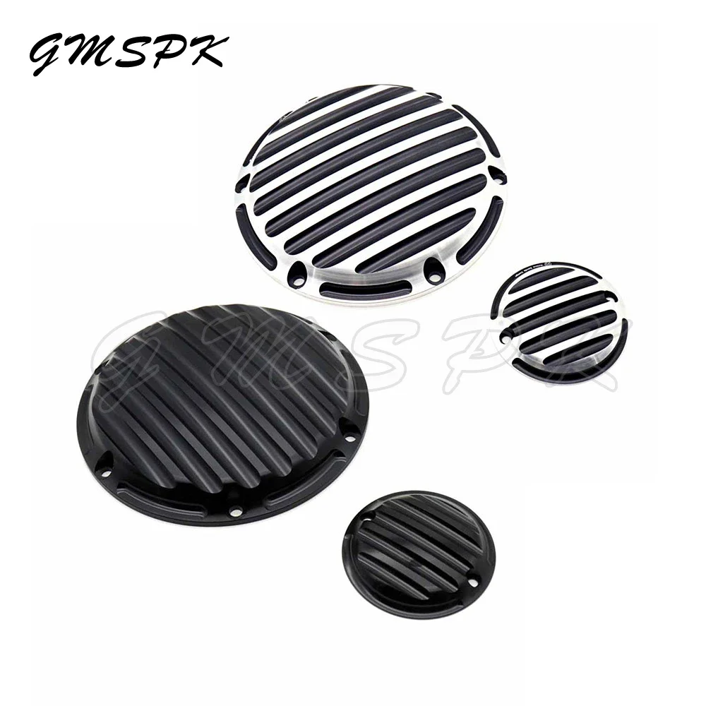 

Motorcycle Black/Chrome Derby Timer Clutch Timing Covers Engine Cover Fit for Harley Sportster Iron XL883 XL1200 72 Nightster