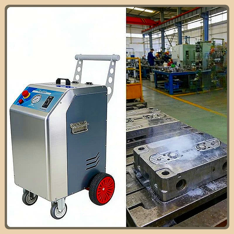 High Pressure Dry Ice Blasting and Cleaning Machine Clean Strong Dry Ice Cleaning Industrial Parts Automotive Molds Customized