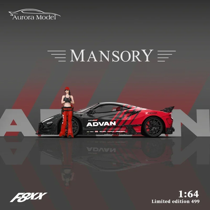 AuroraModel AM 1:64 F8 Tributo Mansory F8XX limited499 Diecast Model Car