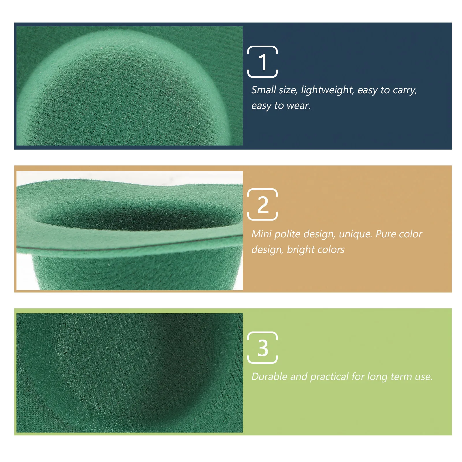 

10Pcs St Patrick's Mini Hats Craft Accessories Hair Decorations Small Lightweight Party Costume Hat Caps for St Patrick's Day