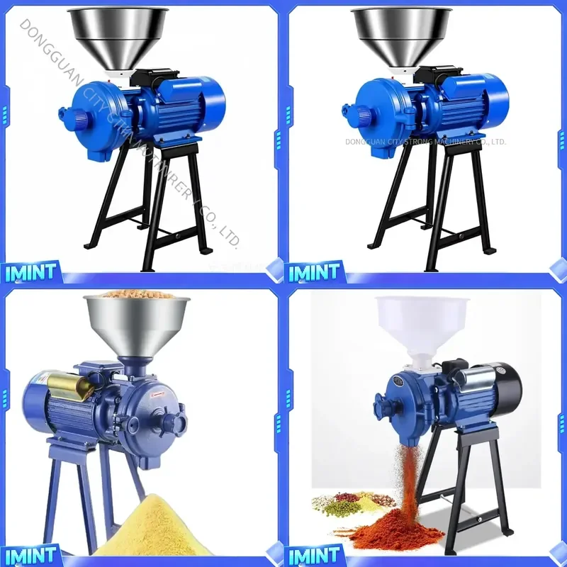 Oil Food Grinder Corn Mill Sunflower Seeds Grinder Wheat Animal Feed Grass Fresh Chili Paste Grinding Machine