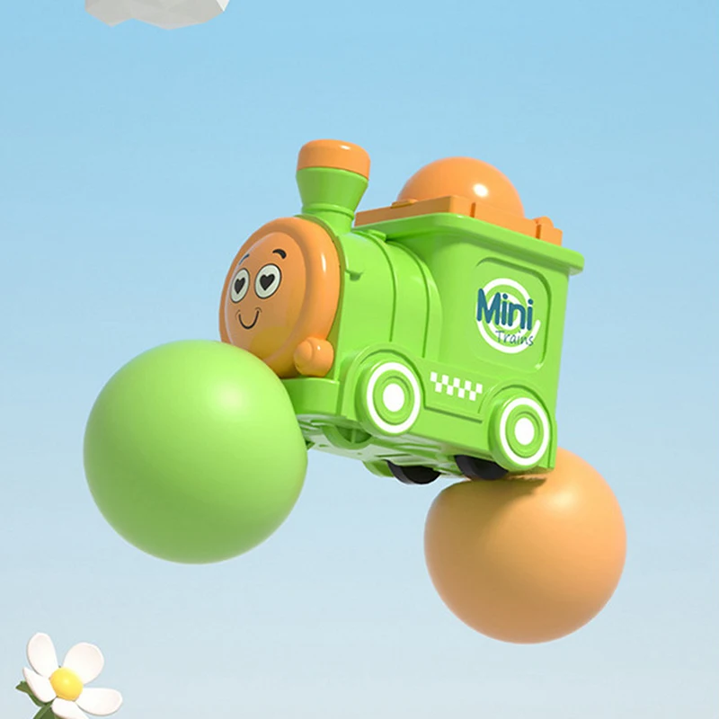 لعبة ممارسة ووكر للأطفال، رسوم متحركة صغيرة لقطار القصور الذاتي، هدية عيد ميلاد اللغز #4