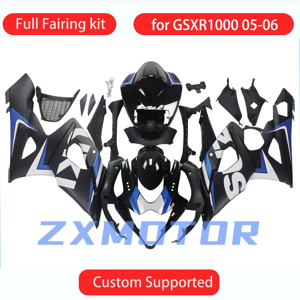 

For GSXR1000 2005 2006 New Style Fairing Kit GSXR 1000 05 06 Free Custom Bodywork Set Motorcycle Fairings Black