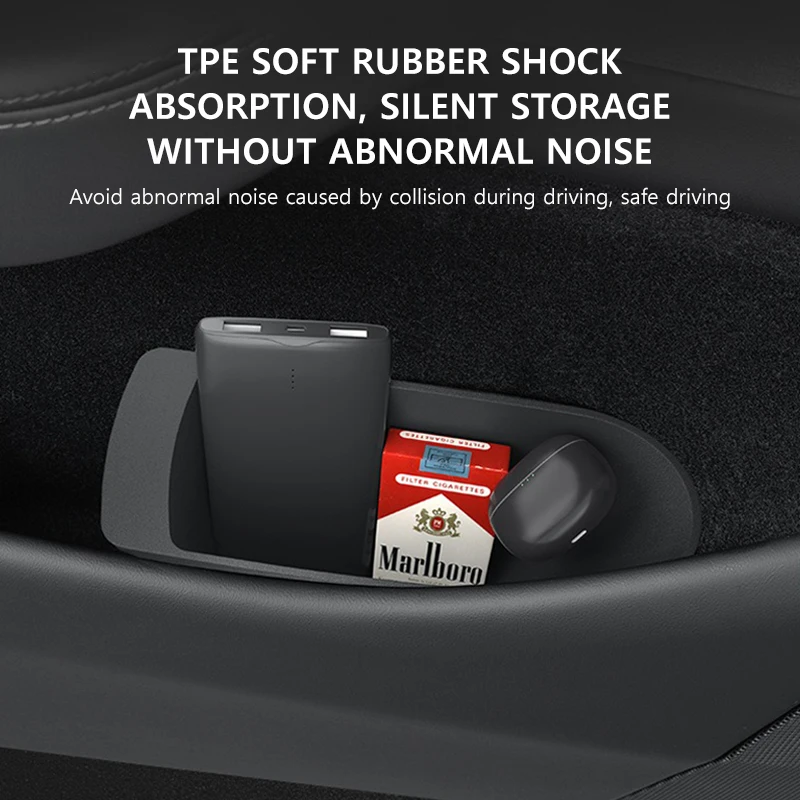 Tempat Penyimpanan Pintu Mobil untuk Tesla Model Y Juniper 2025 TPE Tahan Air Ember Payung Basah Penyerap Guncangan Tempat Sampah Anti-kebisingan