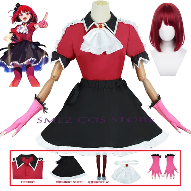 Sezon 2 Arima Kana Cosplay Anime Oshi No Ko kostium Kana śpiewa sukienka do tańca mundur impreza z okazji Halloween strój dla peruka damska