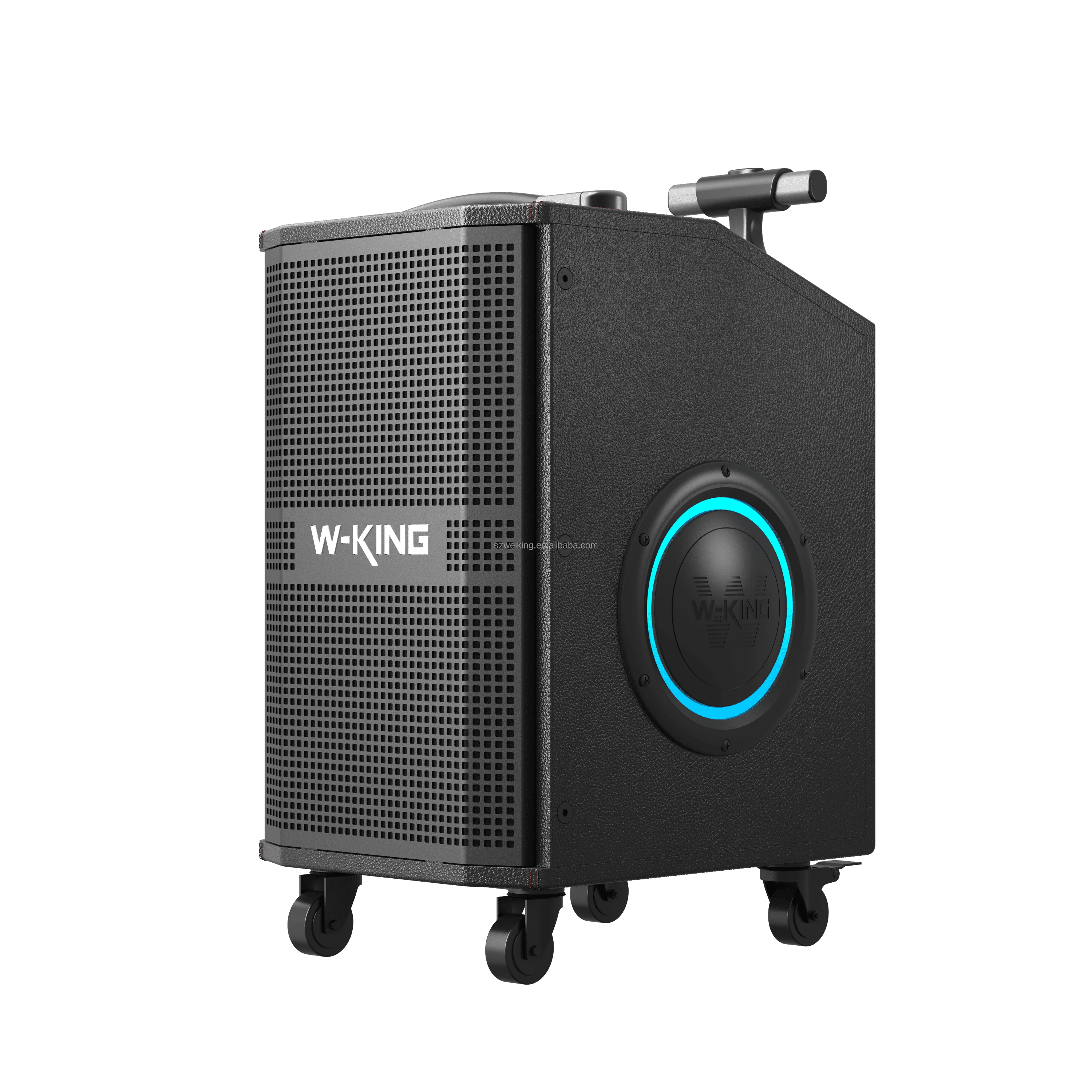 

Беспроводная Bluetooth-колонка W-King WDSP с деревянным корпусом, RGB-подсветкой K21SE, 120 Вт, для концертов на открытом воздухе, гитары, диджеев, вечеринок, караоке