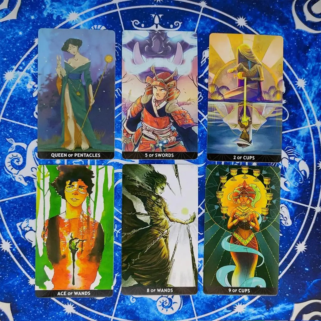 10,3 * 6 cm Vox Arcana Tarotkarten Englische Version Wahrsagerei Tarot Deck Unterhaltung Party 78 Stück Karten