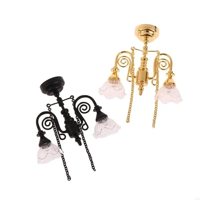 

J2HD Реалистичный мини-потолочный светильник, мебель для спальни, украшение для кукольного дома