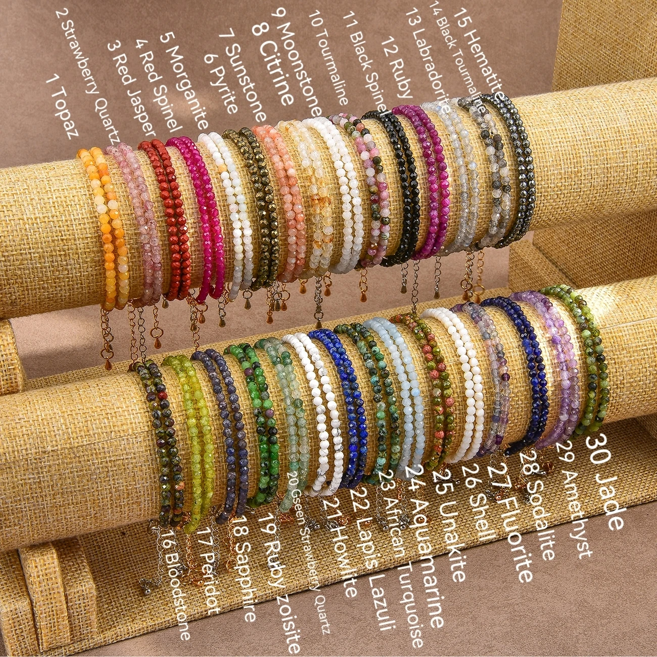 سبتمبر جوهرة الميلاد الزبرجد سوار للنساء 3 مللي متر الأوجه الخرز مجوهرات الحجر الطبيعي شفاء كريستال هدية عيد الميلاد