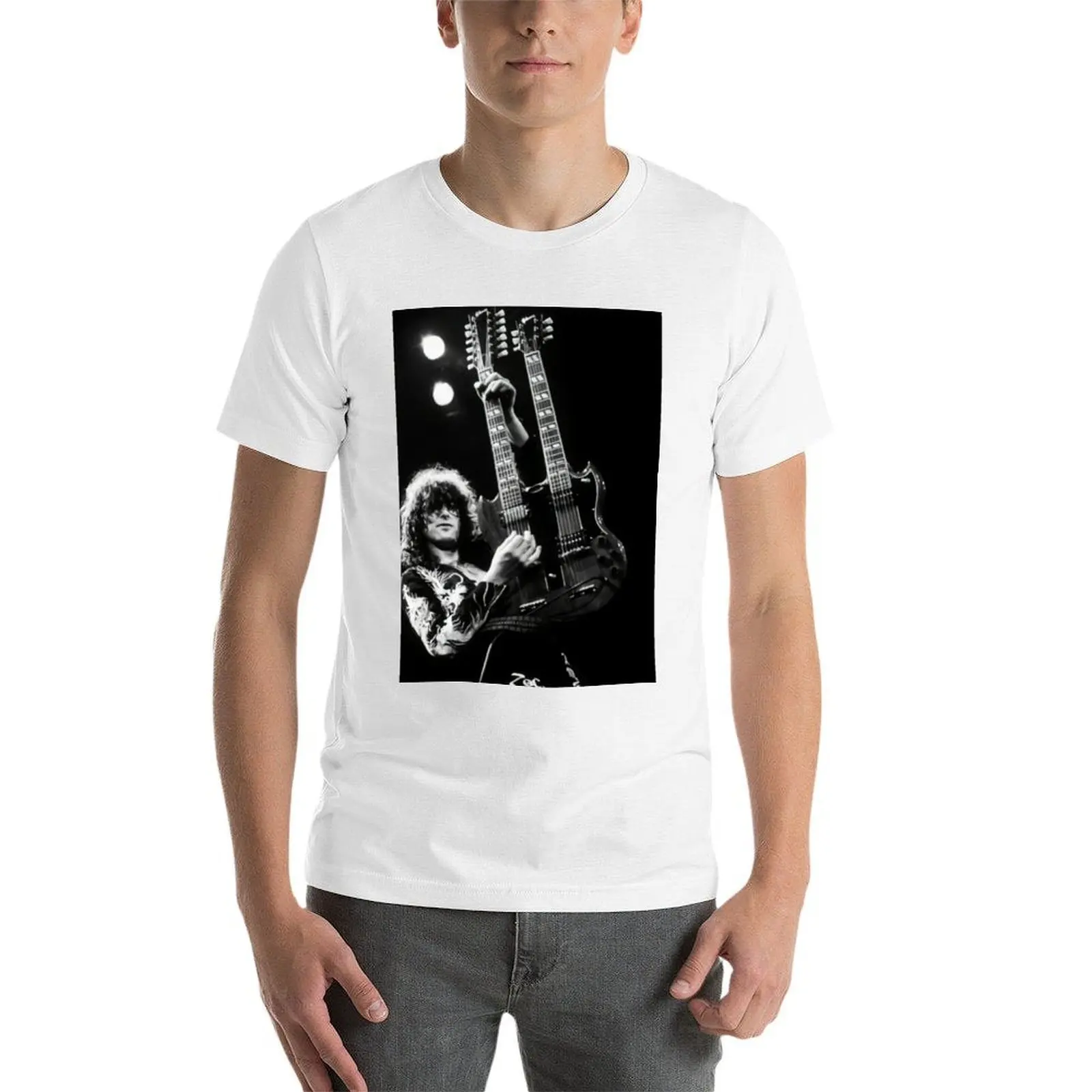 Jimmy Guitaris Poster T-Shirt man t shirt luxury man t shirts for men graphic t shirts for man