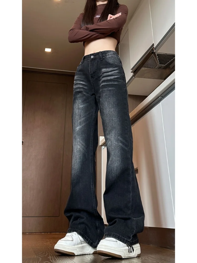 

Washed Vintage Men's Jeans Loose Straight Leg Wide Leg Pants American High Street Style Autumn New Arrival Youth Fashion