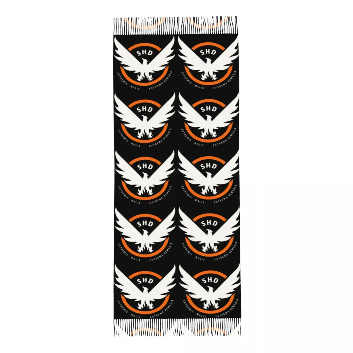 Game Tom Clancys The Division SHD Seal Scarf Tassel Scarves for Women Soft Warm Shawls and Wraps Large Fall Winter Shawl Wrap