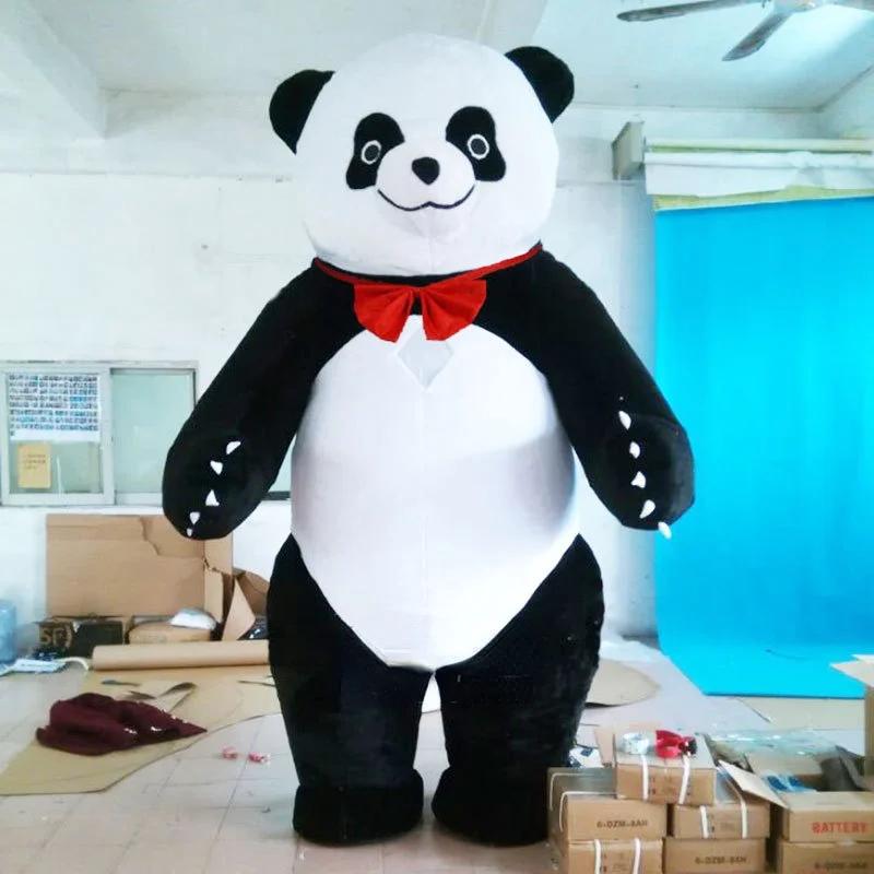 

Inflatable Panda Costume People Wear Walking Plush Doll Costume To Perform Interactive Doll Halloween Costume