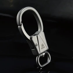 316L Stainless Steel Simple Men Keychains Car Key Chain Mini Shape Key Ring Holder Bag Charm Pendant Paired Trinket Accessories