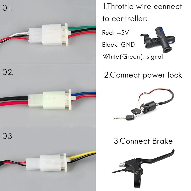 E Bike Scooter Bicycle Controller 36V 48V 1000W 30A 800w DC Brushed For Skateboard Part Fit Battery Motor Engine Part YK31F