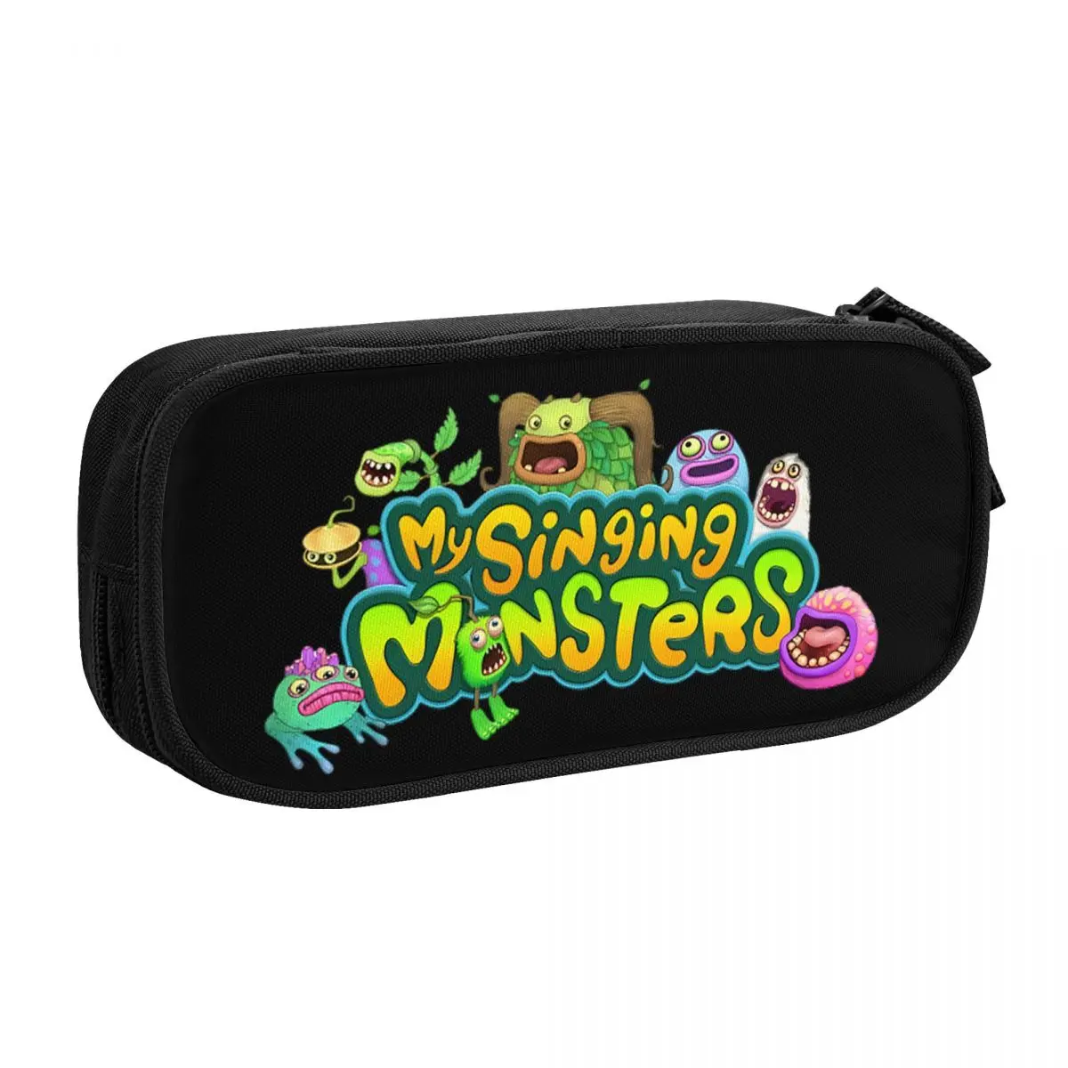 Custom My Singing Monster School Pencil Cases Boys Gilrs Large Storage Pencil Box Students Stationery