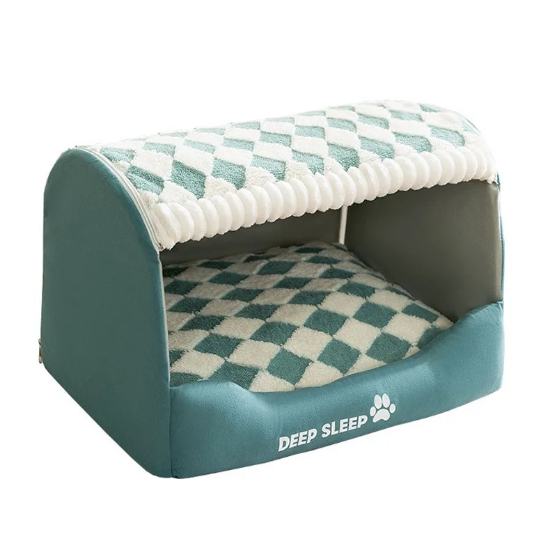 New Pet Nest Large Space Drawer Cat Nest Medium and Small Dog Semi-closed Removable and Washable Autumn and Winter Warm Kennel