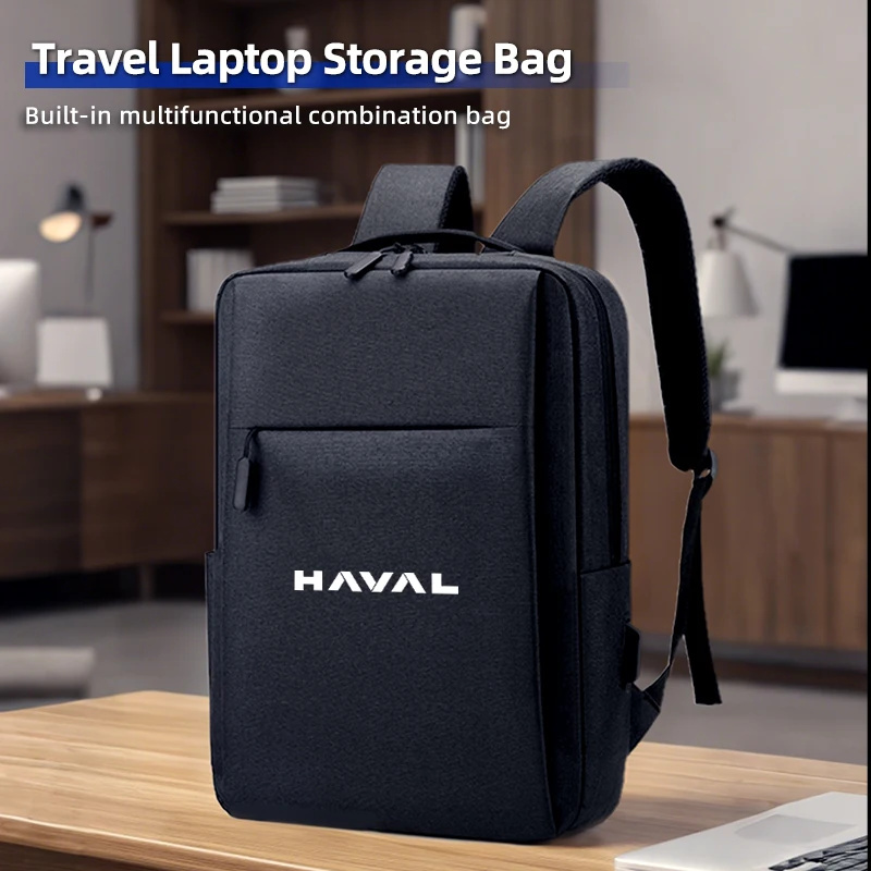 USB قابلة للشحن حقيبة مدرسية مقاوم للماء محمول على ظهره ل Haval H6 F7 Dargo M6 H9 H6S F7X Jolion X DOG XY H2 H3 H5 H7 H8 M4