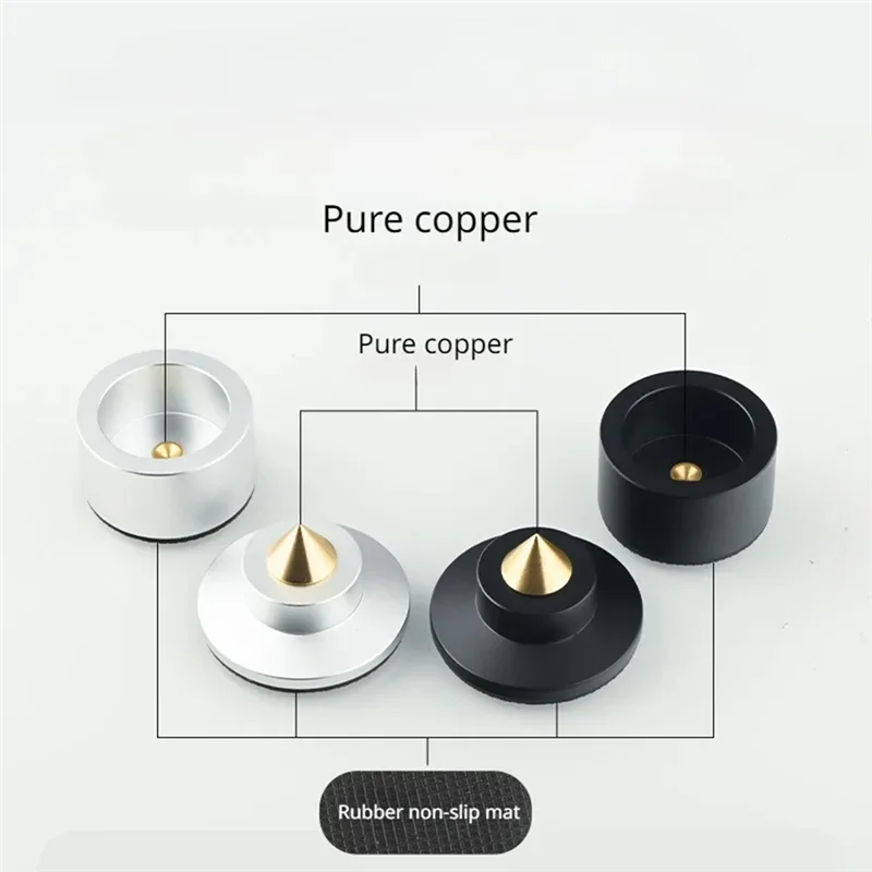 A55F-Shock pointes ressort amortissement Pad HIFI support pieds haut-parleur Spike pied Pad KTV scène haut-parleurs aluminium Isolation